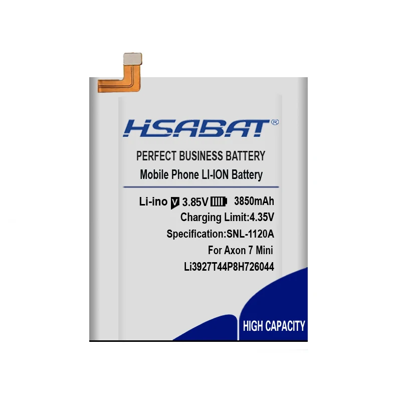 Аккумулятор HSABAT 3850mAh Li3927T44P8H726044 для zte Axon 7 Mini 5,2 дюйма