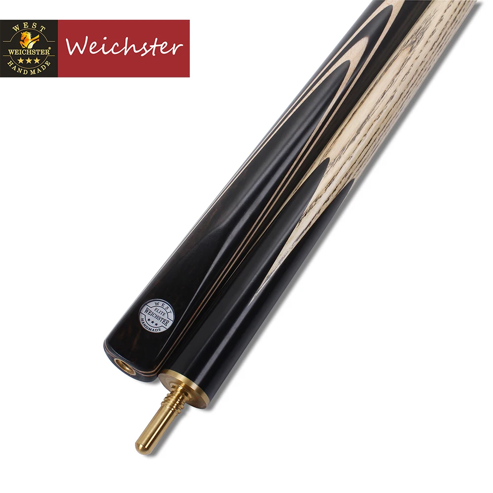 US $119.90 Weichster Hand Spliced 34 Jointed Snooker Cue with Case Extension Mini Butt