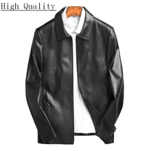 Куртка из натуральной кожи, мужская куртка из натуральной овчины, Весенняя короткая мотоциклетная куртка, Корейская Veste En Cuir Homme P-1-790, KJ1457