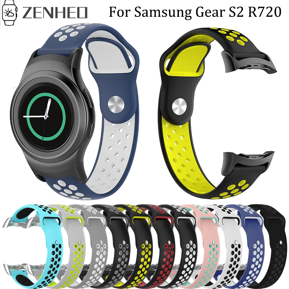 Спортивный силиконовый ремешок для часов Samsung Galaxy Gear S2 R720 R730 сменный Браслет SM
