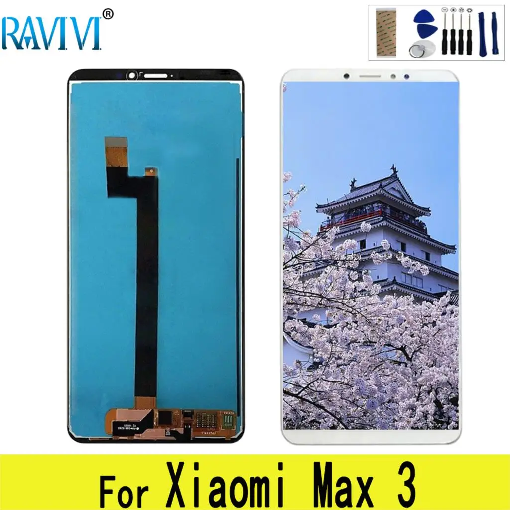 6," ЖК-дисплей для Xiaomi Mi Max 3 Max3, MiMax3, сенсорный экран, протестированный дигитайзер, сборка для Xiaomi Mi Max 3
