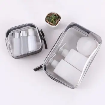 

Storage Pouch Casual Waterproof Makeup Organizer косметичка 1/4Pcs/Set Portable Transparent Zip PVC Travel Cosmetics Wash Bag