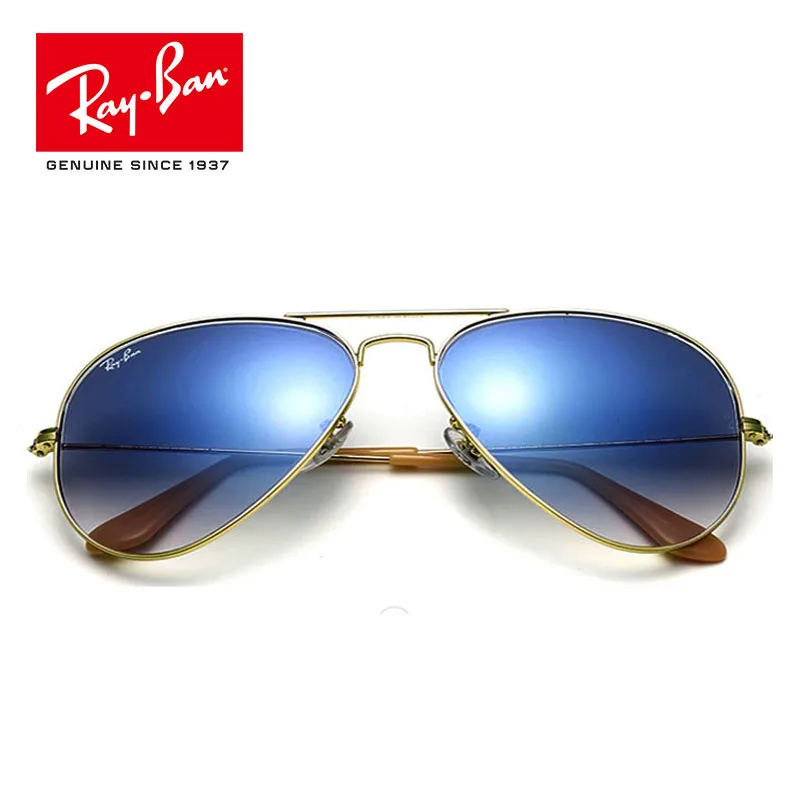 Солнцезащитные очки RayBan Aviator RB3025, градиентные, RB3025 0151, Классические солнцезащитные очки-авиаторы Из бронзового хрусталя, коричневый градиент, RB3025