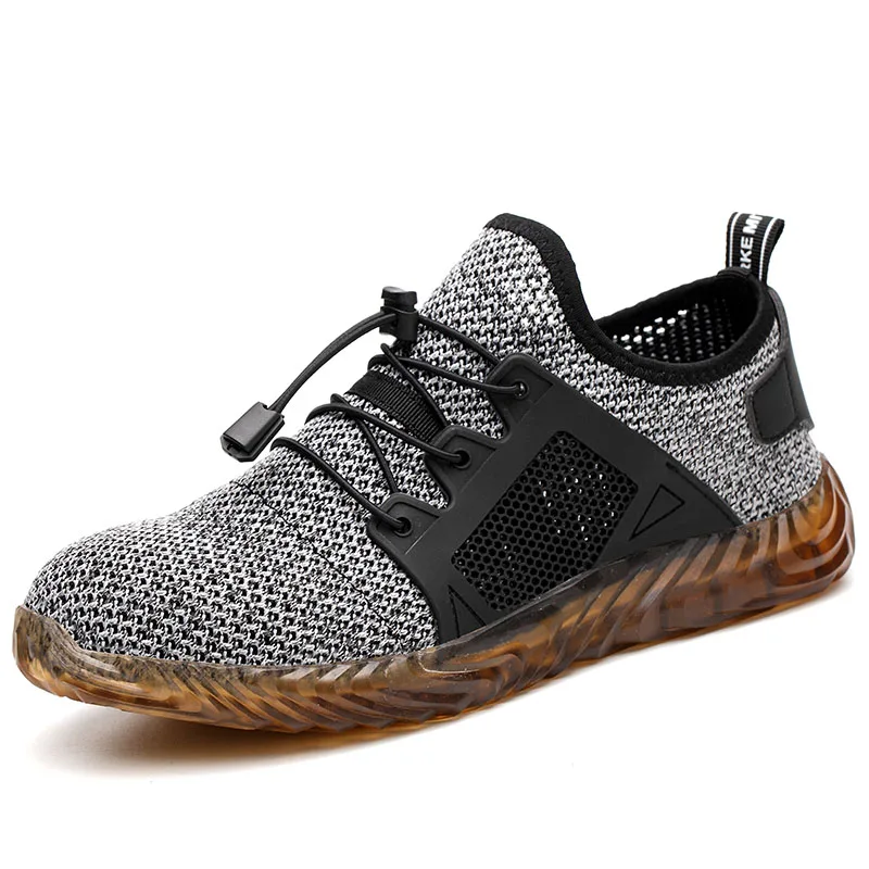 Online LOOZYKIT Ryder Men Casual Shoes Steel Toe Air Safety Casual Shoes Puncture Proof Work Sneakers Breathable Shoes Plus Size 36 48