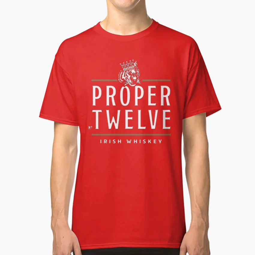 Футболка с надписью Proper 12 Proper Twelve Irish Whiskey Fan футболка с надписью proper 12 proper twelve irish whiskey Fan - Цвет: Красный