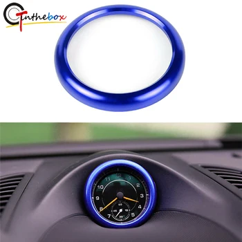 

GTinthebox Matte Blue Dashboard Center Clock Compass Ring Cover Decor For 2008-2019 Porsche 911 Cayenee, etc