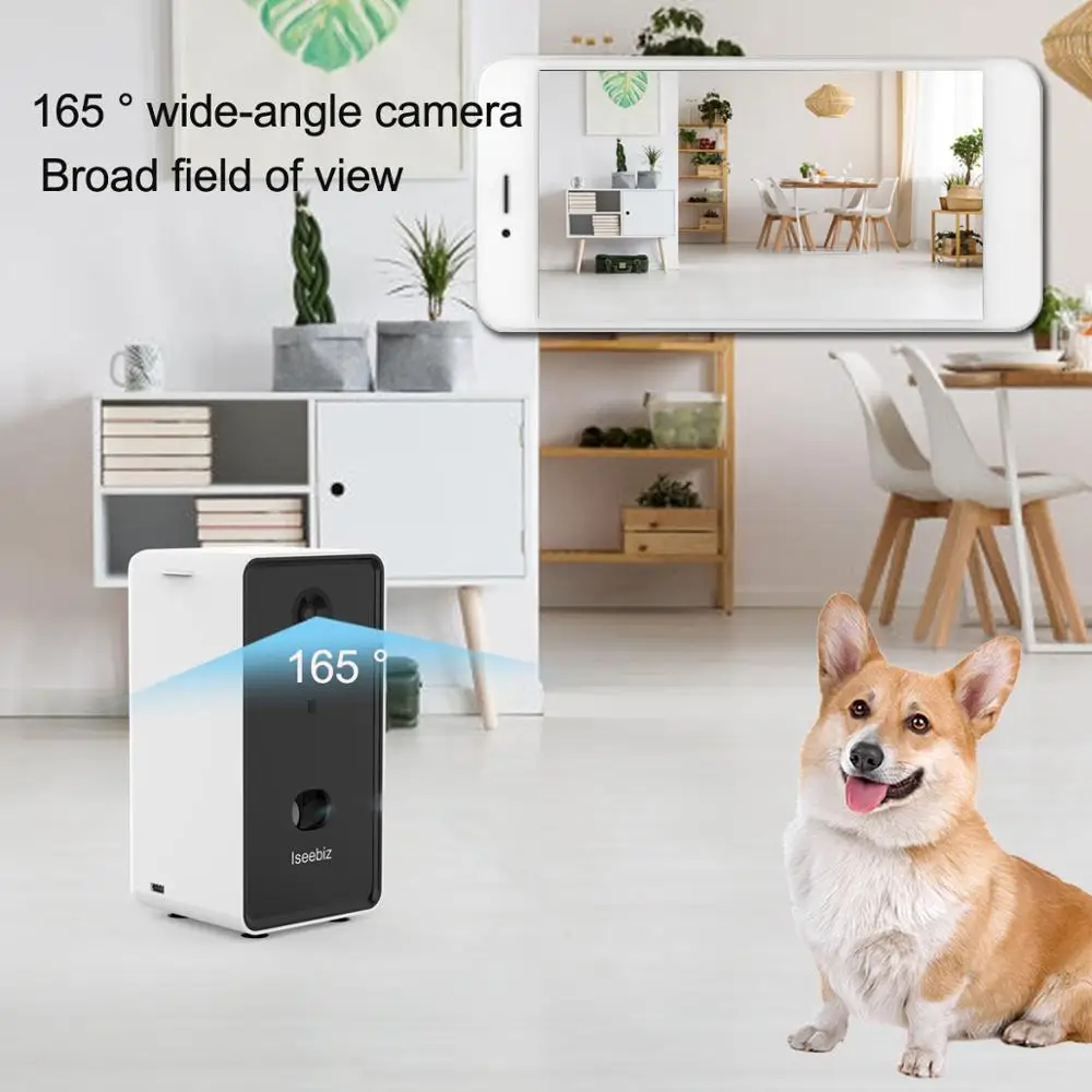 Iseebiz Smart Pet Camera Treat Dispenser – Luxhalo