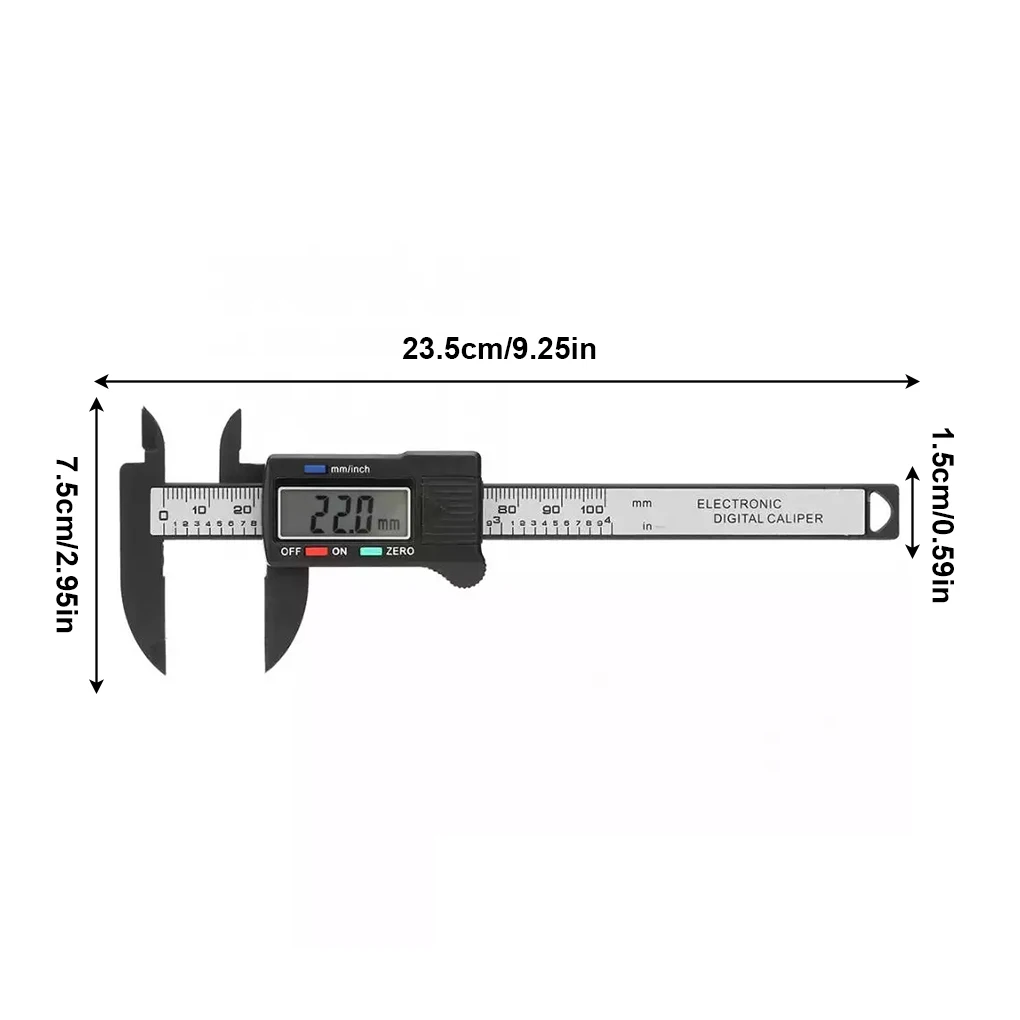 Digital Caliper 6 inch Electronic Vernier Caliper 100mm Calliper Micrometer Digital Ruler Measuring Tool 150mm 0.1mm Digital Caliper 6 inch Electronic Vernier Caliper 100mm Calliper Micrometer Digital Ruler Measuring Tool 150mm 0.1mm