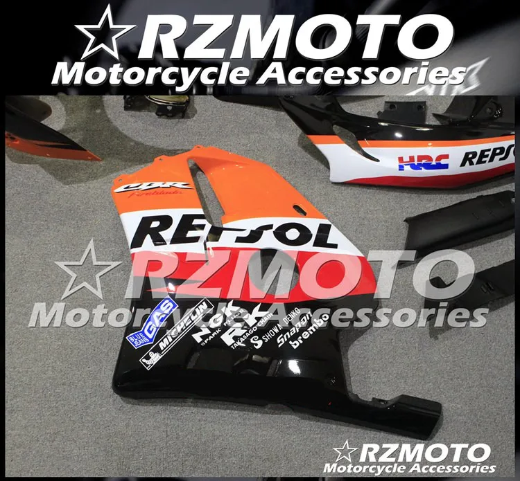 ABS мотоцикл обтекатель комплект для HONDA CBR250RR MC22 1990-1999 год кузов литья под давлением Магазин № 1240