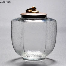 Японский стиль, кухонная Стеклянная чайная коробка, баночка, закупориваемая банка, Пыленепроницаемая кофейная бобы, конфеты, банки, чайная посуда, чайные добавки, коробка для хранения