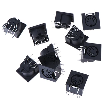 

High Quality 10Pcs/Set PCB Panel Mount Female Connector DIN 5-Pin Jack DS-5-01