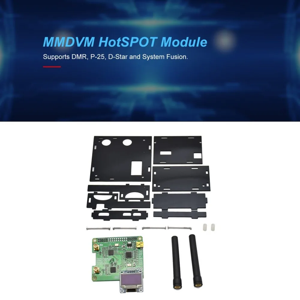 USB связь дуплекс MMDVM точка доступа поддержка P25 DMR ycf с OLED экран 2 шт. чехол антенны для Raspberry Pi