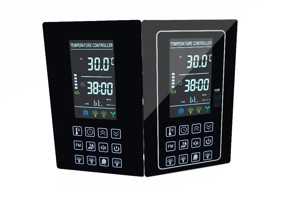 LCD Sauna Room Control Panel with Multi functions output of heat, mp3, FM, ligh