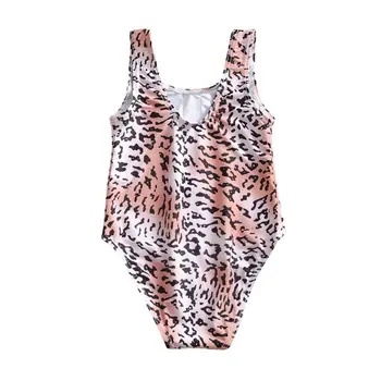 

WEIXINBUY Baby Girl One Piece Swimsuit Leopard Print Swimwear Sunsuit Summer Beachwear Outfit 2020