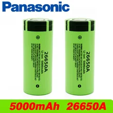 Аккумулятор Panasonic 26650A 3,7 V 5000mAh высокой емкости 26650 литий-ионная аккумуляторная батарея для игрушечного фонарика