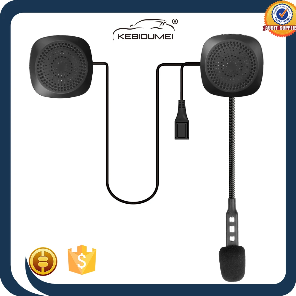 

Bluetooth 5.0 Wireless New Design Ultra-Thin Motorcycle Helmet Earphone Headset Bt Speaker Headset Helmet With Microphone Sponge