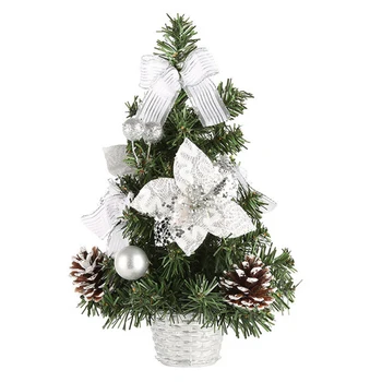 

Tabletop Christmas Tree Artificial Mini Xmas Pine with Hanging Ornament Decorations Best Home Party DIY Holiday Decor TP