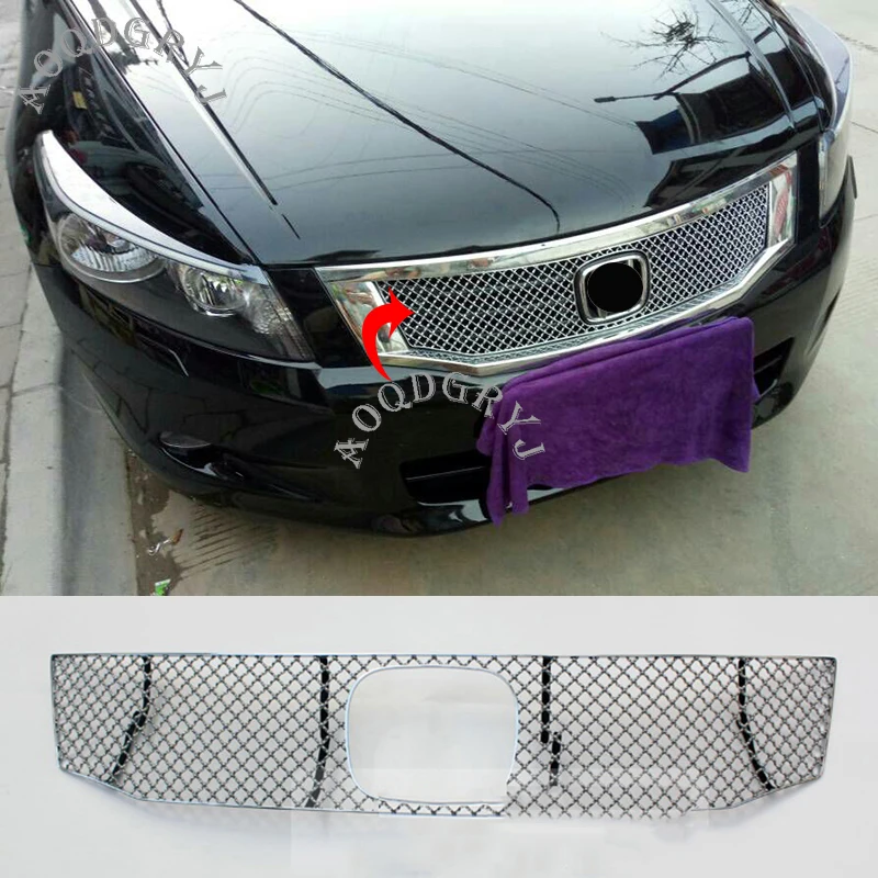 Решетка для решетки радиатора из нержавеющей стали Honda Accord sedan 2008 2010|Хромирование|