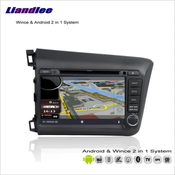 

Liandlee For Honda Civic 2012~2013 Car Radio DVD Player GPS Nav Navi Map Navigation Advanced Wince & Android 2 in 1 S160 System