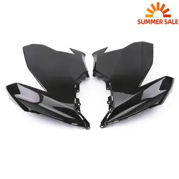 

For Kawasaki Ninja 400 Ninja400 2018 2019 Carbon Fiber Upper Side Panel Cover Plate Shell Fairing Bodykit Case Moto Accessories