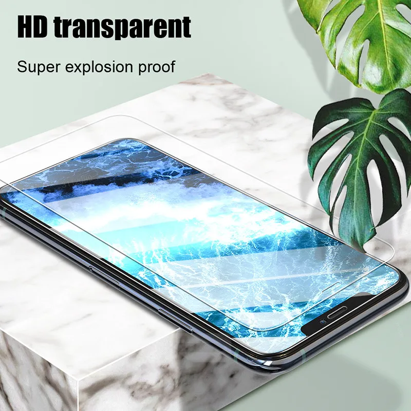 3 шт закаленное стекло для iPhone 11 12 Pro XS Max X XR полное покрытие Защита экрана 7 8 6 Plus SE