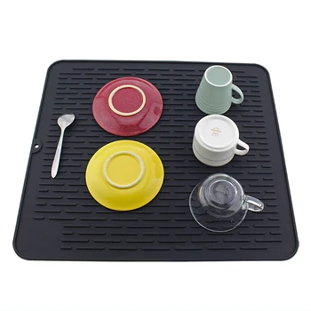 

Foldable Silicone Drying Mat Heat Insulation Pot Holder Protector Dish Cup Draining Mat Pad Table Placemat JS22