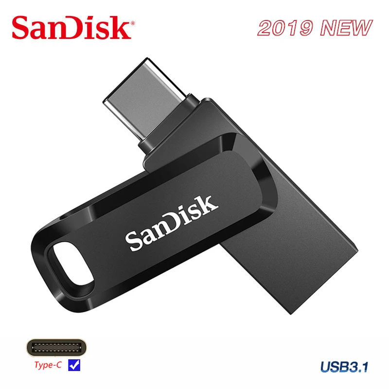 Sandisk SDDDC3 USB 3 1 Type C устройство 256 ГБ 128 Гб 64 32 двойной OTG флеш накопитель флешка Тип