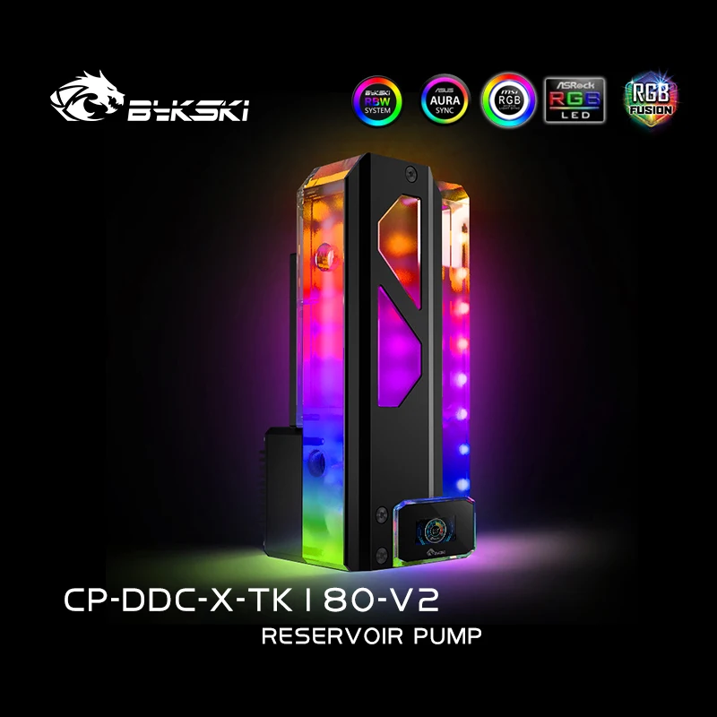 Bykski CP-DDC-X-TK180-V2/CP-DDC-X-TK220 RGB квадратный насос AIO Warer резервуар Res встроенный для воды +