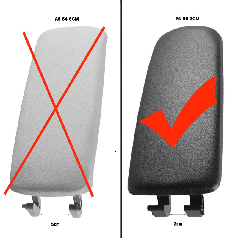 Кожаная Автомобильная центральная консоль, защелка подлокотника, Черная крышка для подлокотника, ящик для хранения, крышка для Audi A4 B6 B7 2002 2003 2004 2005 2006 2007