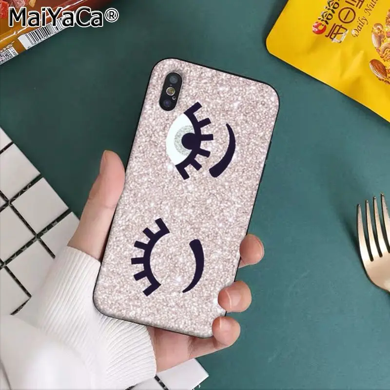 MaiYaCa большие ресницы Coque Shell чехол для телефона Apple iphone 11 pro 8 7 66S Plus X XS MAX 5s SE XR чехлы