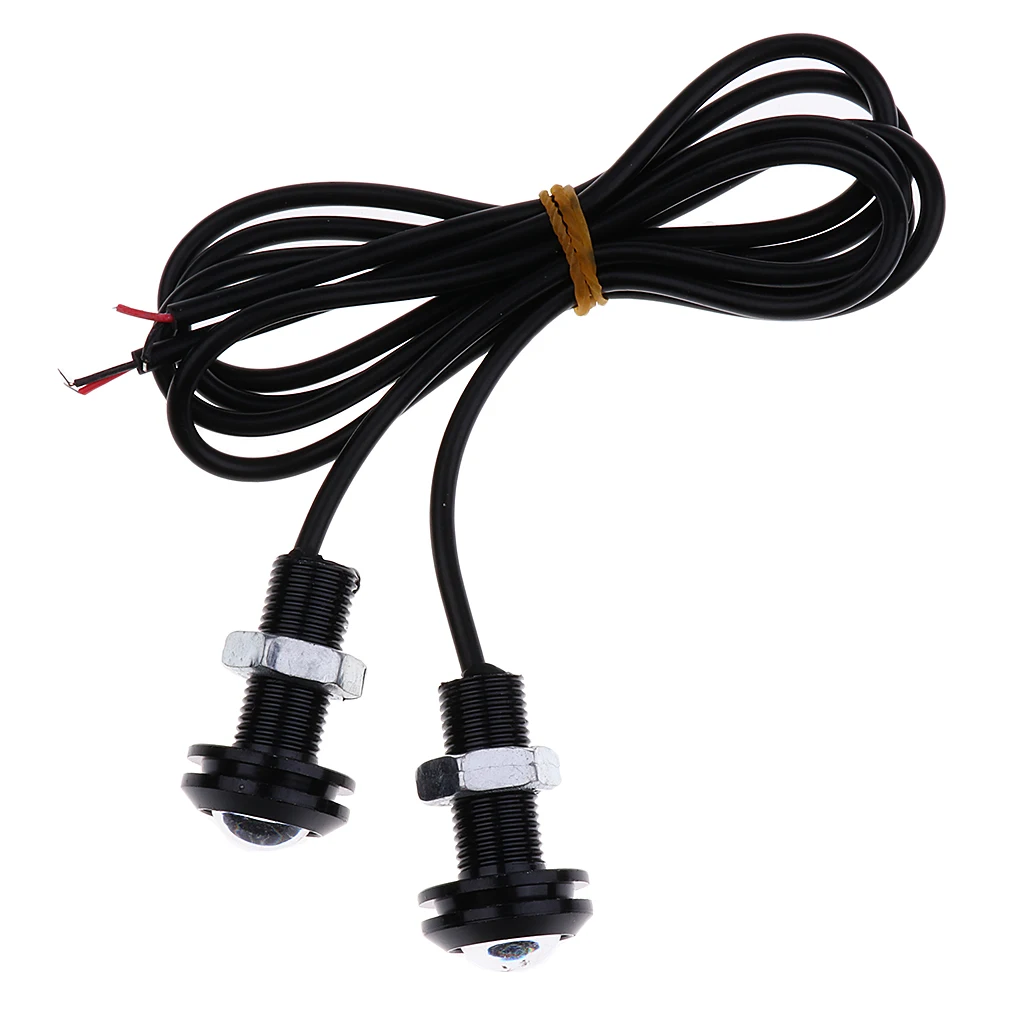 2pcs Motorcycle Light Boat Light DC 12V Daytime Running Lights DRL Eagle Eye Flashing Light Underwater Marine Fishing Nigh Light