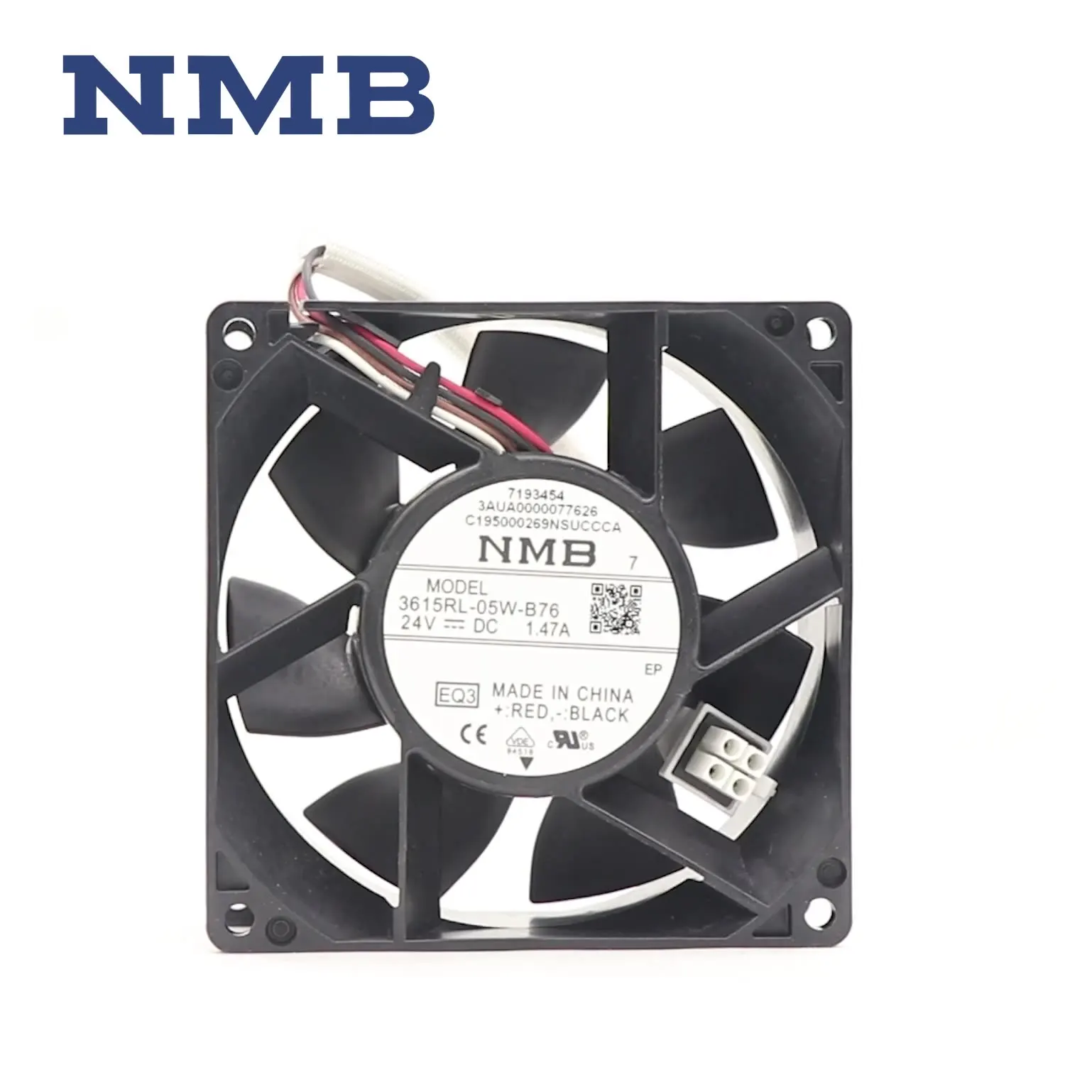 

NMB 3615RL-05W-B76 90*90*38mm 3AUA0000123674 24V 1.47A 9CM ABB Inverter Cooling Fan ACS880