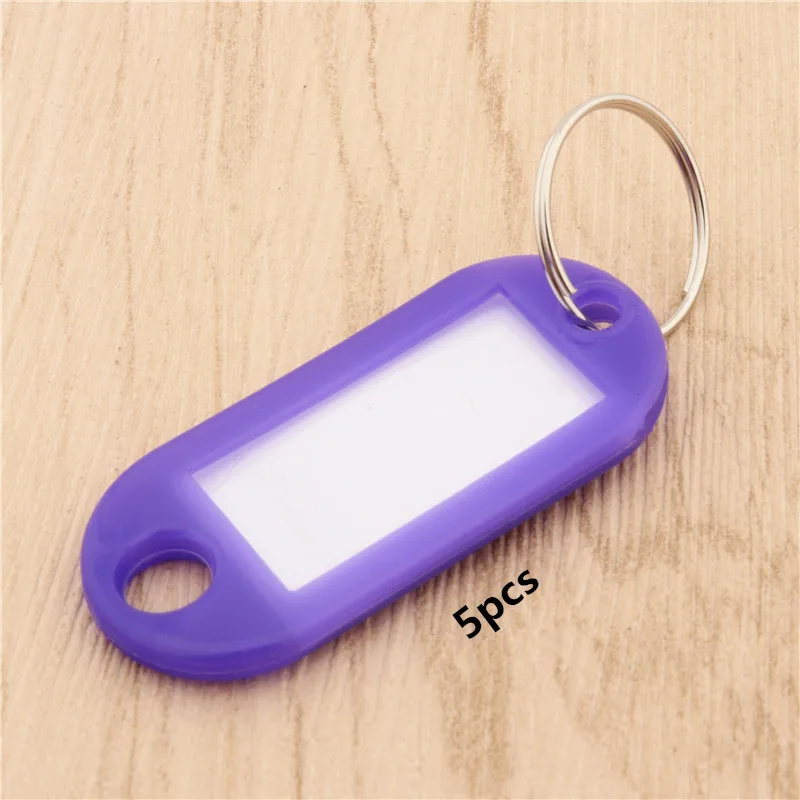 High quality 367 Colour Plastic key card Badge Key Holder Keychain  Organizer Luggage ID Label Key rings Name Cards - AliExpress