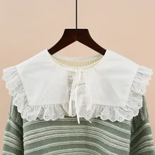 45 Styles Women Shirt Detachable Collars Shawl Doll Lapel Fake Collar Shoulder Wrap Hollow Out Floral Lace False Collar Fuax Col