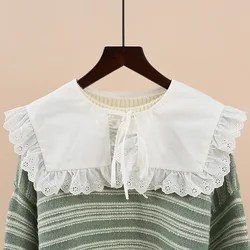 45 Styles Women Shirt Detachable Collars Shawl Doll Lapel Fake Collar Shoulder Wrap Hollow Out Floral Lace False Collar Fuax Col