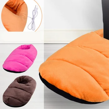 

Imitation Rabbit Hair Heated Foot Warmers Adults Men and Women Detachable Washable USB Electric Foot Warmers Warming Products