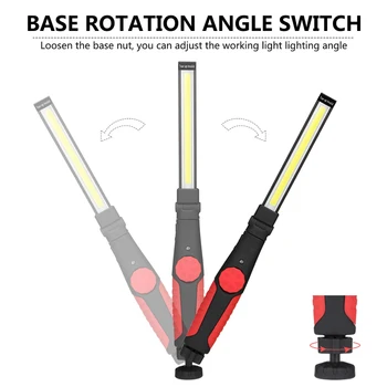 

Repair Work Light Flashlight Auto 800LM Adjustable Rechargeable Dimmable