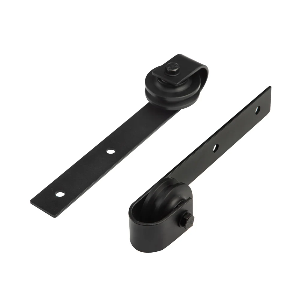 

2pcs Carbon Steel Sliding Barn Door Tracks Wall Mounted Wardrobe Rails Tool Set