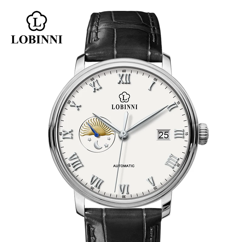 LOBINNI Switzerland Лидирующий бренд японские автоматические механические мужские