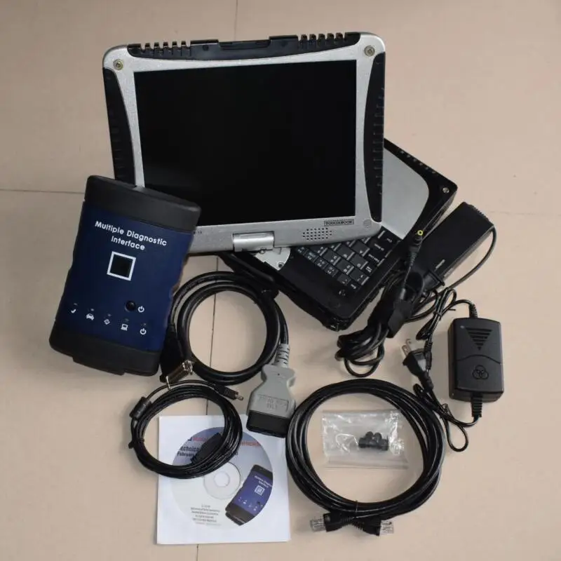 #Special Offers WIFI For G-M MDI Multiple Diagnostic Interface 2019 GDS2 Tech2win Software Sata SSD for CF-19 Laptop ready use