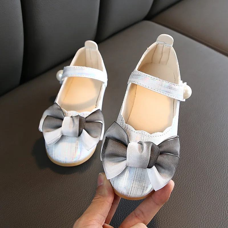 Кожаная обувь для девочек; повседневная обувь на плоской подошве для девочек; Танцевальная обувь принцессы; модная повседневная обувь для детей