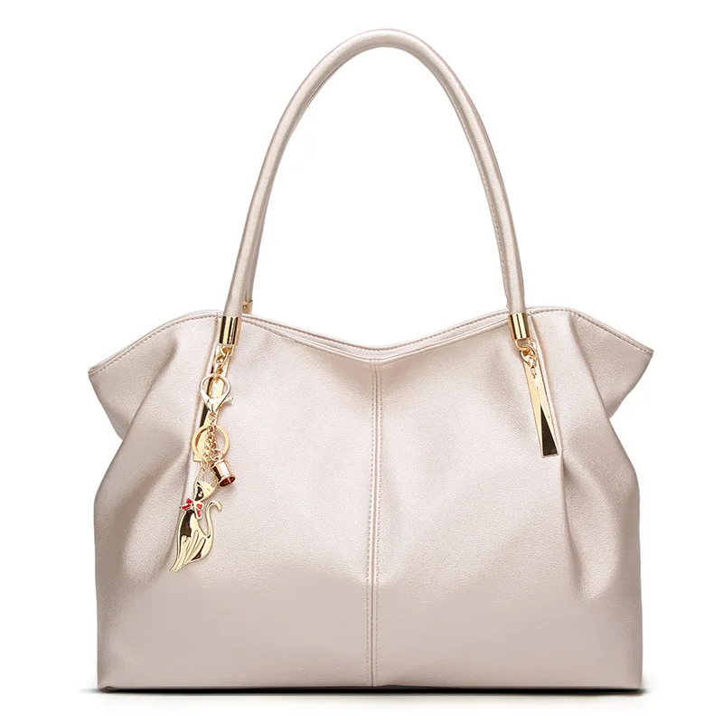 IMYOK новые роскошные мягкие кожаные сумки для женщин брендовые дизайнерские дамские сумки большой емкости Feamle сумки на плечо Sac A основной Femme - Цвет: Beige