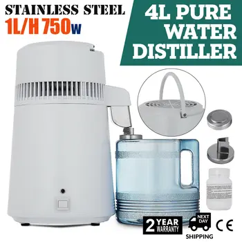 

Water Distiller 4L Water Purifier 750W Distillation Water Purifier Pure Water Distiller Filters Water Distiller Container Inter