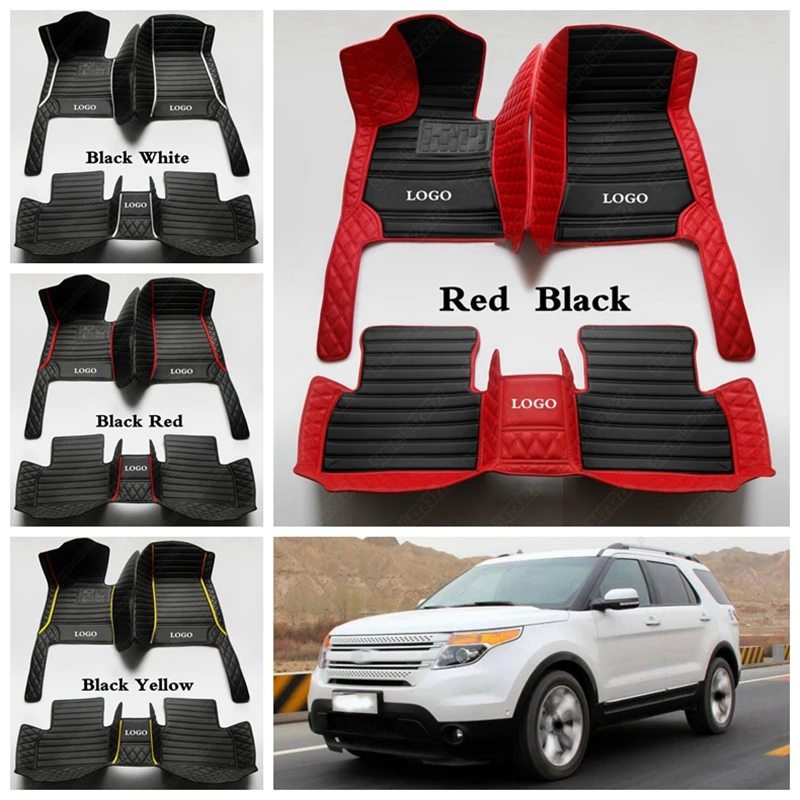 Пользовательские автомобильные коврики для Ford F-150 Everest Edge Focus Mondeo Fiesta Mustang S-max Ecosport