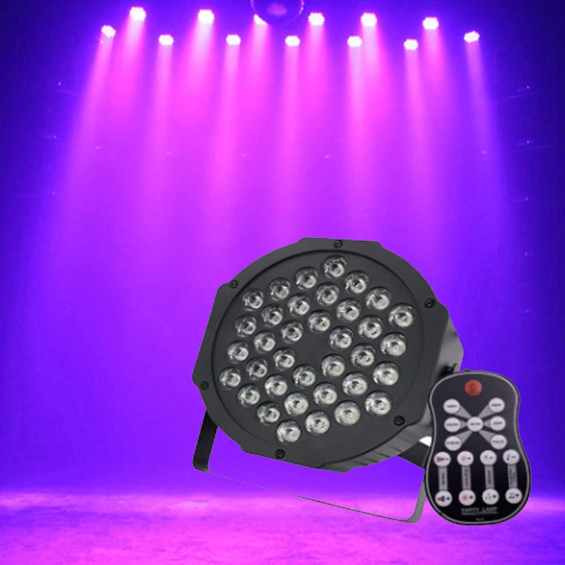 

Remote Control UV 36LED Stage Light Par Lamp Club DJ Party Disco Lighting for Disco DJ Ballroom KTV Bar Stage