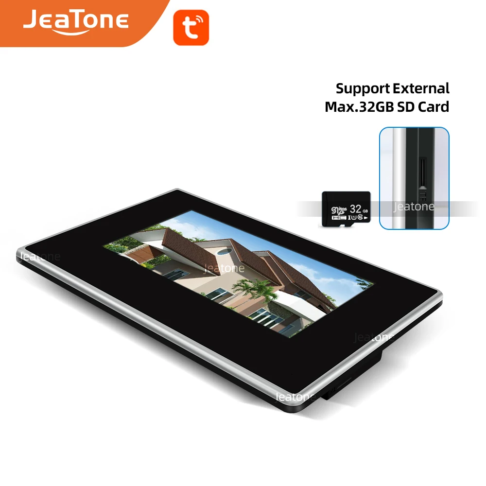 Видеодомофон JeaTone 720P Wi Fi IP 2 1|Видеодомофон| |