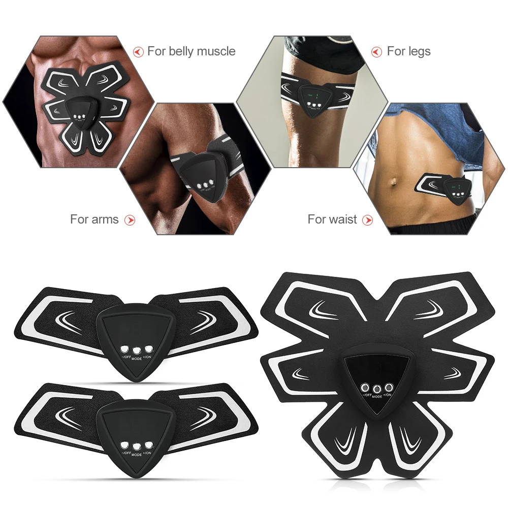 Abdominal Muscle Trainer Battery Abdominal Toner Belly Home Arm Muscle Exercise Training Toning Gear Workout Fitness Equipment