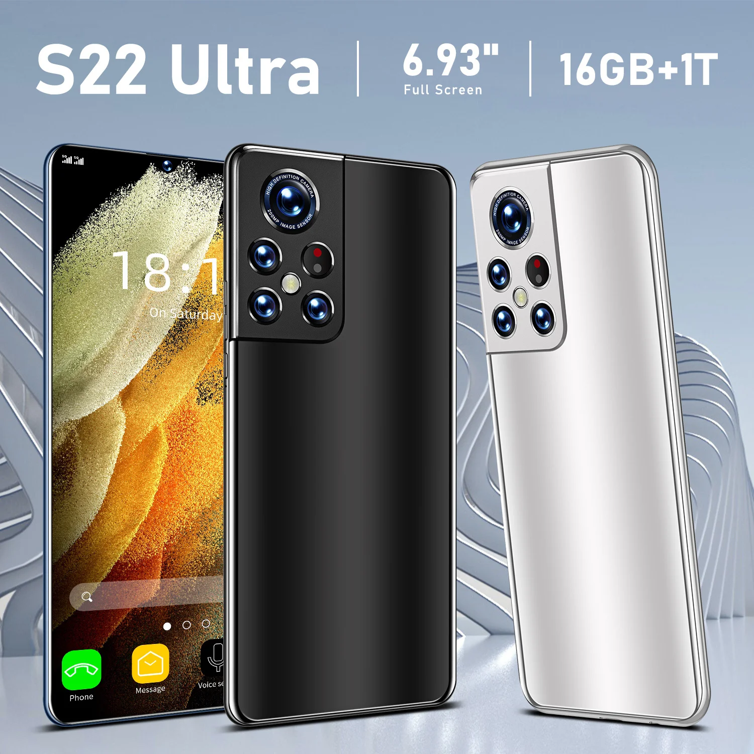 Смартфон GIobal S22 Ultra 16 + ТБ Android Snapdragon 888 | Мобильные телефоны и аксессуары