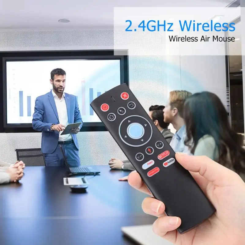 Портативная беспроводная воздушная мышь T1 и 2,4G, дистанционное управление гироскопом, голосовое управление, сенсорное управление для ноутбука, для домашнего электрического оборудования