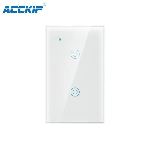 

[Source Factory] US Standard WiFi Intelligent Wall 120 Panel Switch Graffiti Smart 2-Way Touch Switch